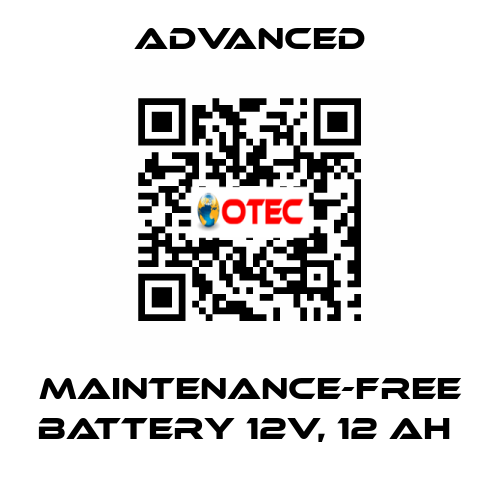 Maintenance-Free Battery 12V, 12 Ah  Advanced