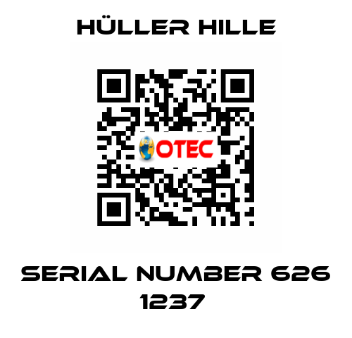 SERIAL NUMBER 626 1237  Hüller Hille