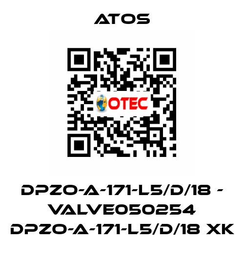 DPZO-A-171-L5/D/18 - VALVE050254 DPZO-A-171-L5/D/18 XK Atos