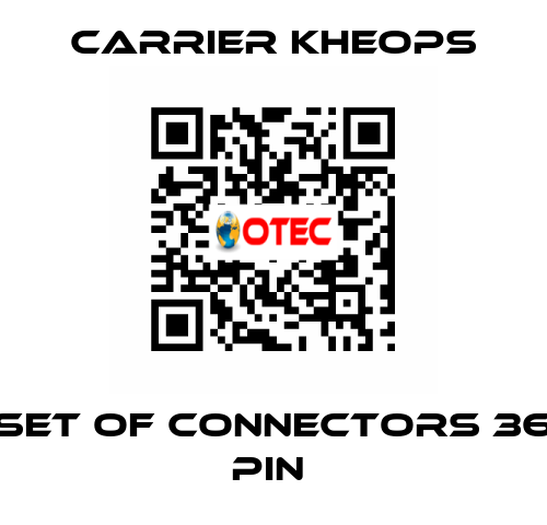 Set of Connectors 36 pin  Carrier Kheops