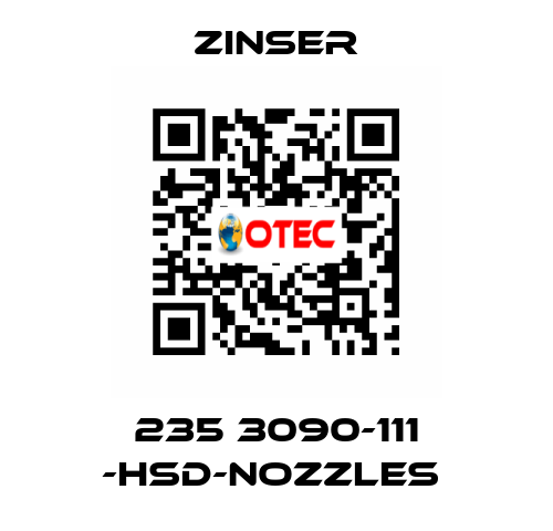 235 3090-111 -HSD-nozzles  Zinser