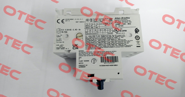 140MP-A3E-B63 Allen Bradley (Rockwell)