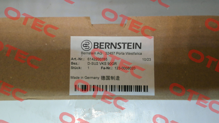 P/N: 6142200765 Type: D-SU2 VKS 90GR Bernstein