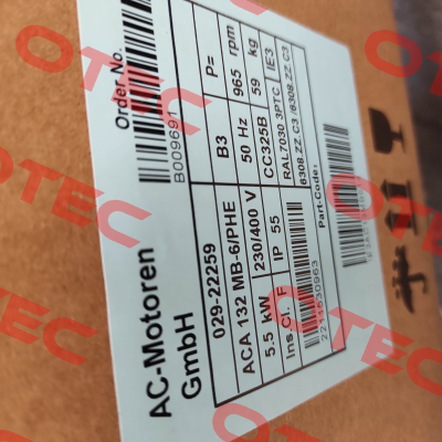 ACA 132 MB 6/PHE (Design: IM B3) AC Motoren