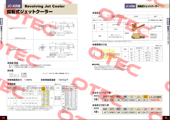 JC-KRM-08-L331-E219-J112-M1.8-MKWL860 Ahresty-tec