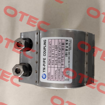 RCH-S 2.5 INCH 65A YOUNGNAM METAL