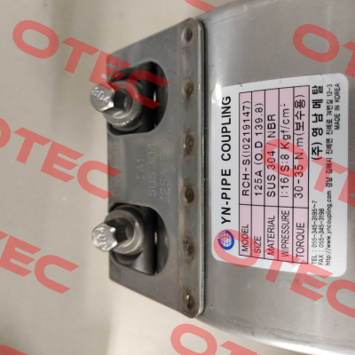 RCH-S 5 INCH 125A YOUNGNAM METAL