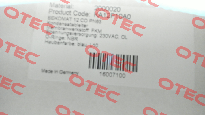 2000020 / KA12P10A0 Beko