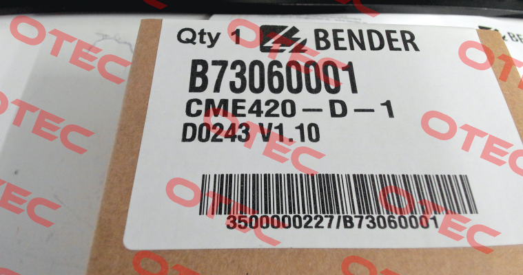 p/n: B73060001, Type: CME420-D-1 Bender
