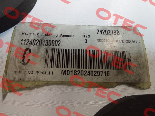 00050 / BRAKE DISC CC2 V2 C/AN RET D23095 B.Brake s.r.l.