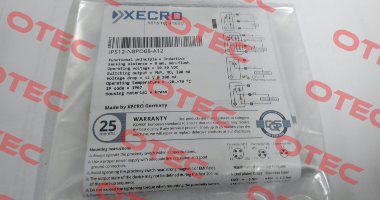 IPS12-N8PO68-A12 Xecro