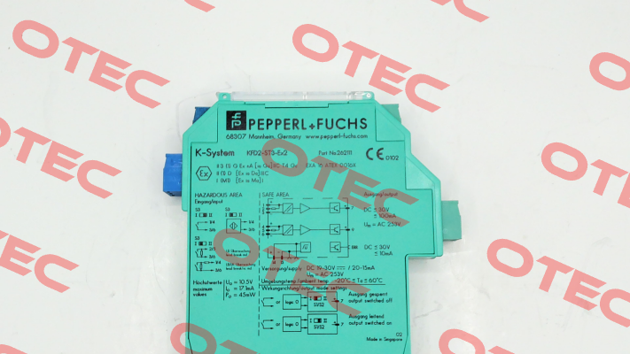 p/n: 262111, Type: KFD2-ST3-EX2 Pepperl-Fuchs