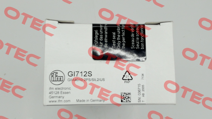 GI712S / GIIA4010-2PS/SIL2/US Ifm