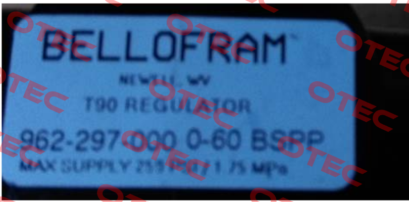 962-297-000-0-60 BSPP Bellofram