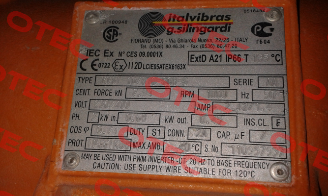 MVSI 10/810-S08-S Italvibras