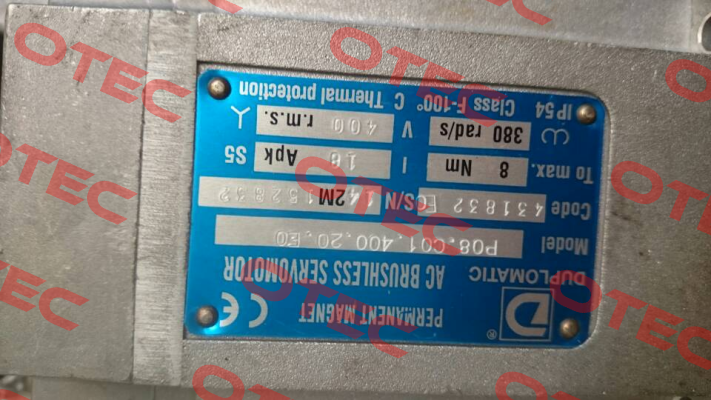 P08.C1.400/20.E0  (DU-0431832E0) Duplomatic