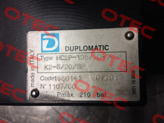 HC2P-125/90-140-K2-S/20/SP  OEM  Duplomatic