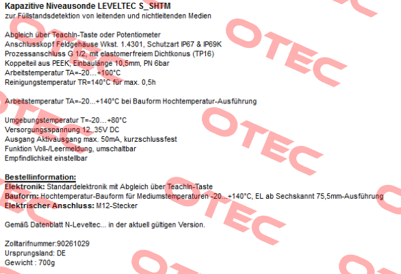  LEVELTEC S-SHTM  Hengesbach