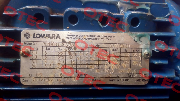 PLM90B14S2/33 IE3 Lowara