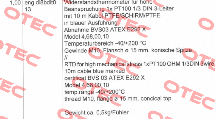 DI8BDIT013  Dittmer
