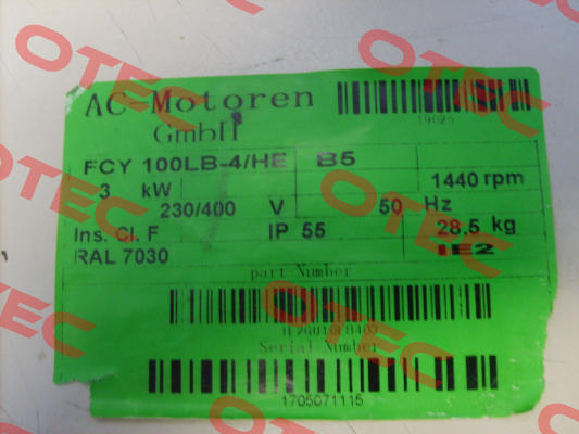 FCY 100 LB 4/HE  AC Motoren