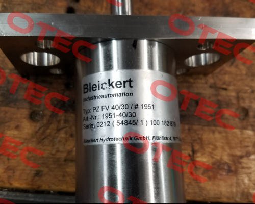 Typ: PZ-FV 40/30 /#1951 Bleickert