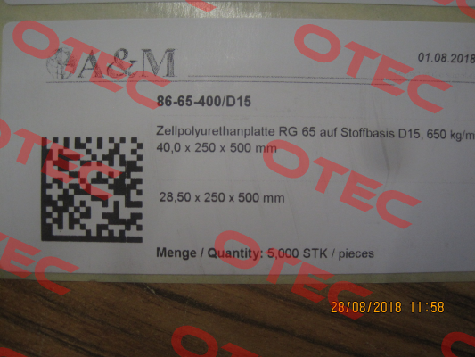 CELLASTO(R) MH24-65, RG650 ZELLIG BASF Polyurethanes
