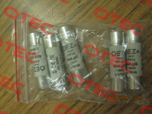 P/N: 06734 Type: PV14 40A gG OEZ