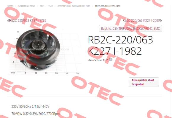 RB2C-220/063 k227 I-1982 Emc