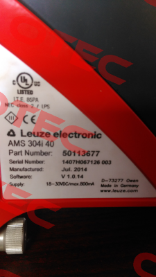 50113677 / AMS 304i 40 Leuze