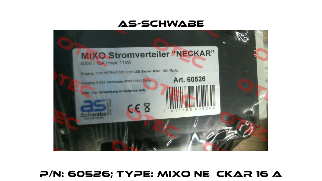 p/n: 60526; Type: MIXO NE­CKAR 16 A As-schwabe