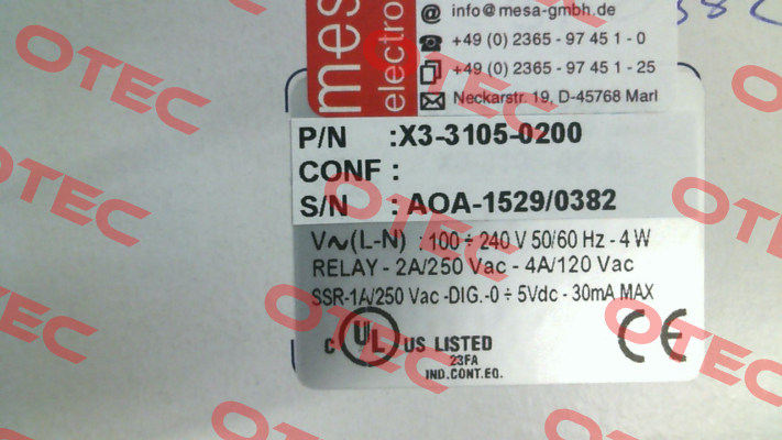 X3-3105-0200/9999 Ascon