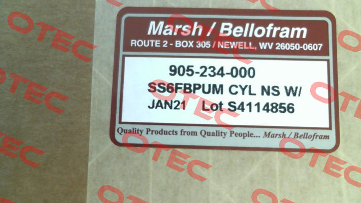 905-234-000   (CYLINDER: SS-6-F-BP-UM-NS ) Bellofram