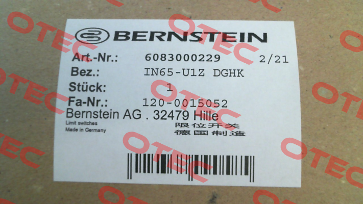 6083000229 \ IN65-U1Z DGHK Bernstein