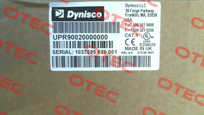 UPR900-20000000 Dynisco