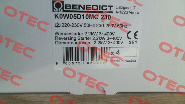 K0W05D10MC 230 Benedict