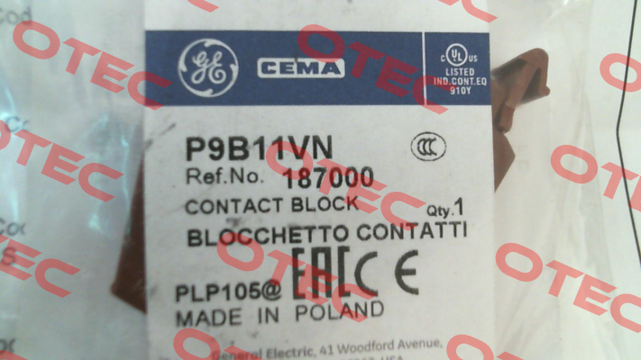187000 Cema (General Electric)