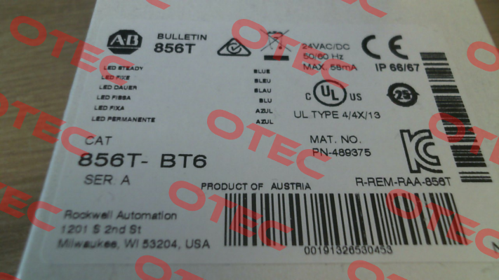 856T-BT6 Allen Bradley (Rockwell)
