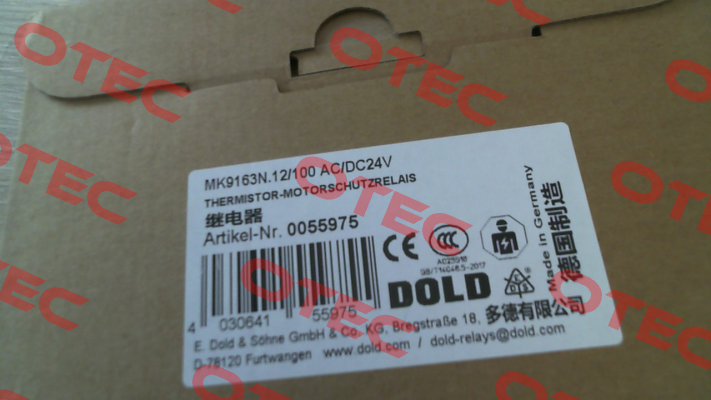 0055975 / MK9163N.12/100 AC/DC24V Dold