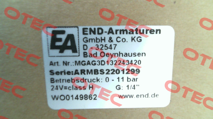 MGAG3D132243420 End Armaturen
