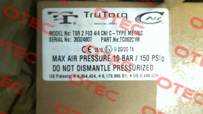 TSR 2 F03 4/4 CNI C (TC002C1M) Trutorq
