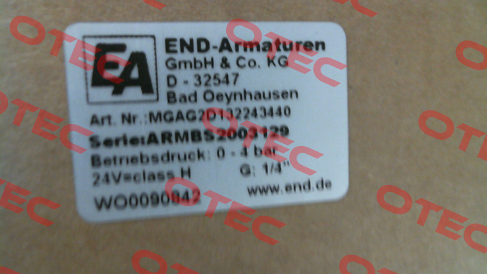 MGAG2D132243440 End Armaturen