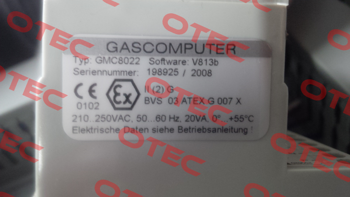 Gasmesscomputer Typ : 8022  Bieler Lang