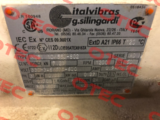 MVSI 10/550-S02 Italvibras