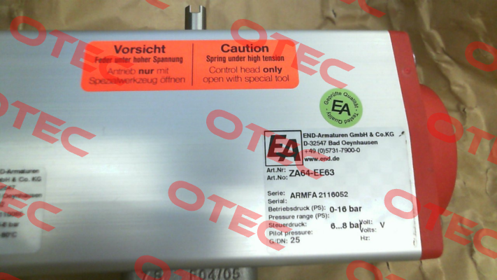 ZA64-EE63 End Armaturen