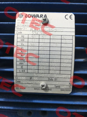 50A19VP00  PLM132B14S3/3110 E350/60 Lowara