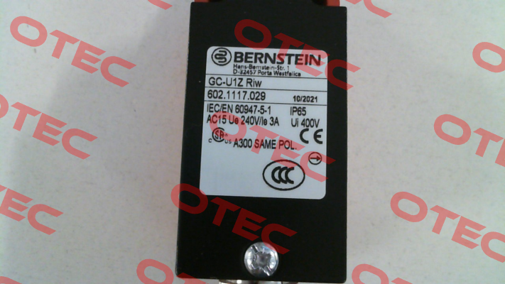 P/N: 6021117029 Type: GC-U1 RIW Bernstein