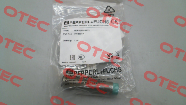 P/N: 70133253, Type: NJ4-12GM-N-V1 Pepperl-Fuchs