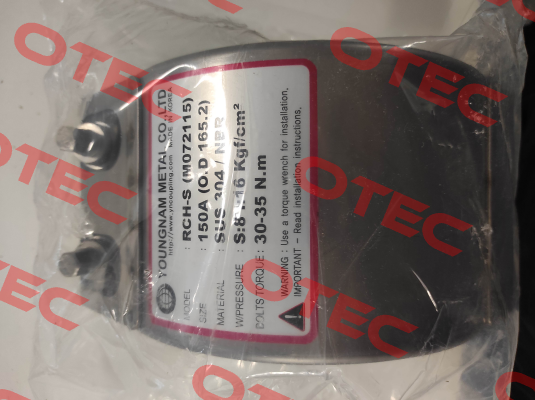 RCH-S 150A (¾") YOUNGNAM METAL