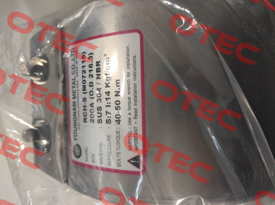 RCH-S 200A (¾") YOUNGNAM METAL